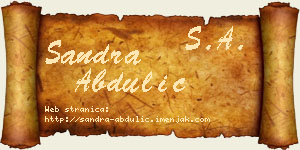 Sandra Abdulić vizit kartica